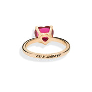 DoDo Anello Cuore Rubino Sintetico DAB1006-100AM-0009R - retro